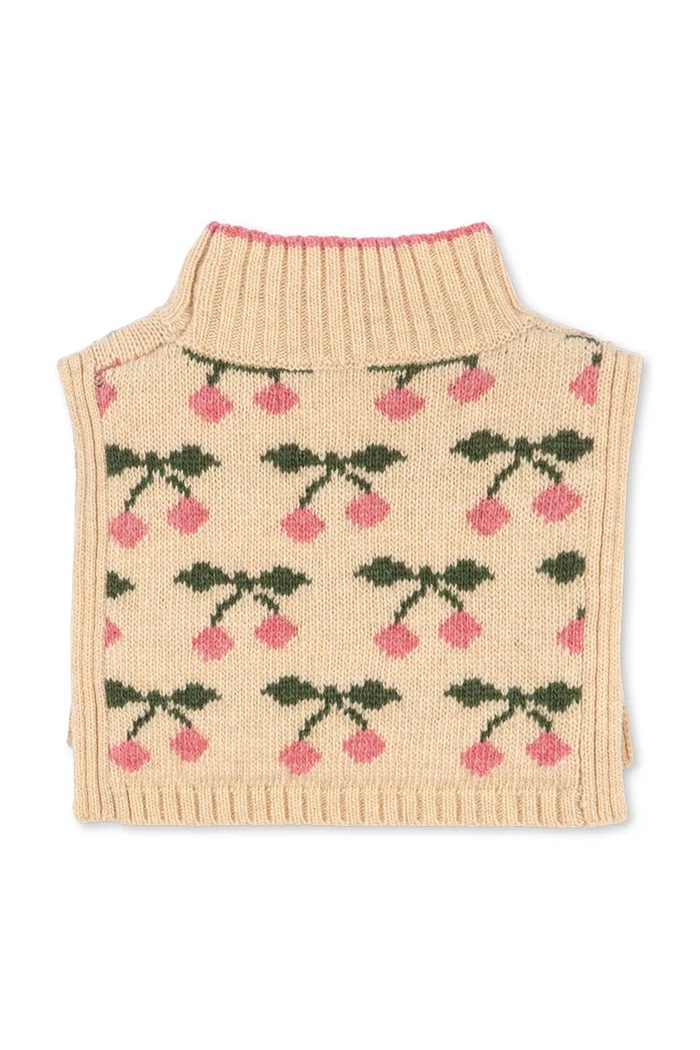Konges Sløjd Cjevasti šal za djecu s vunom BELOU NECKWARMER KS105909.9BY2 bež AW26