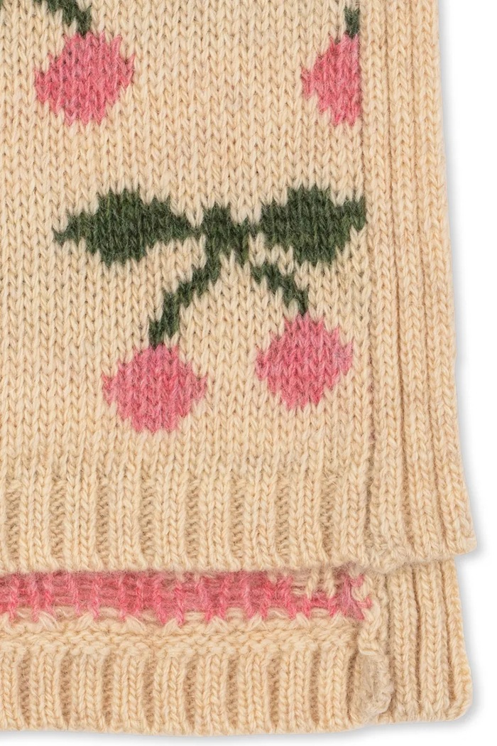 Cjevasti šal za djecu s vunom BELOU NECKWARMER Konges Sløjd KS105909.9BY2 bež