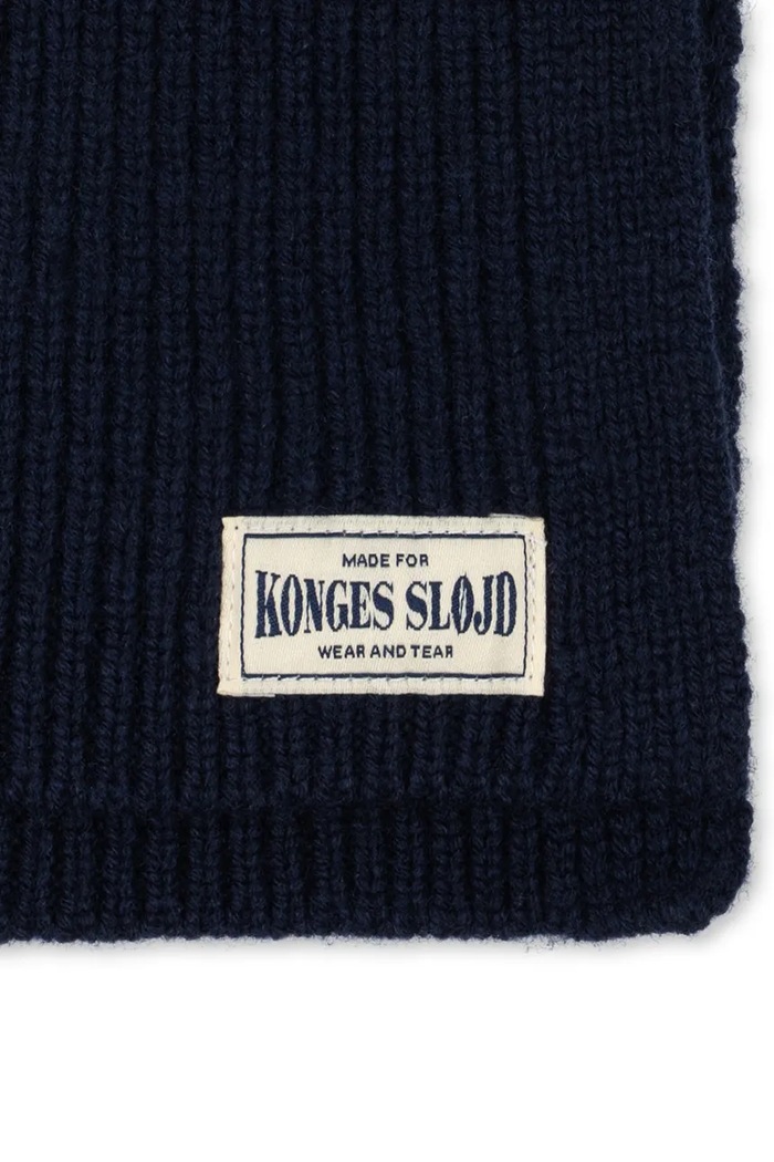 Chłopiec Konges Sløjd Komin dziecięcy wełniany BASIL NECKWARMER KS105697.9BY2 granatowy