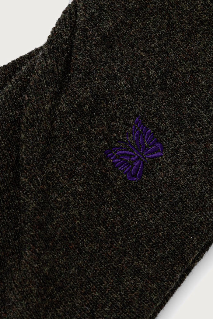 Needles Кръгъл шал от вълна мъжки TY065 зелен AW26