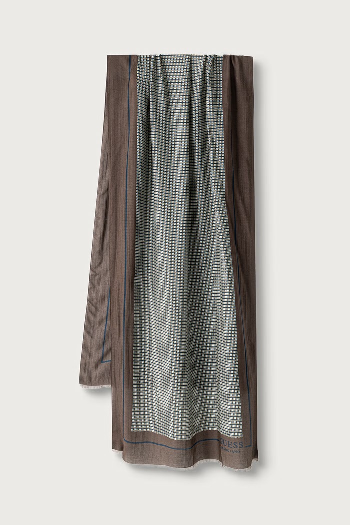 Guess Szalik męski z modalu brązowy M6BZ29.W4578