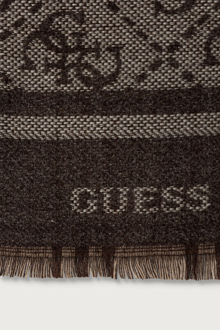 Guess Szalik z wiskozy MILANO AM9670.POL03 brązowy AW26