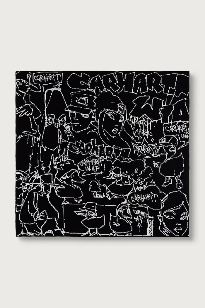 Carhartt WIP Blinkerfluid Bandana chusta bawełniana męska czarny I037297