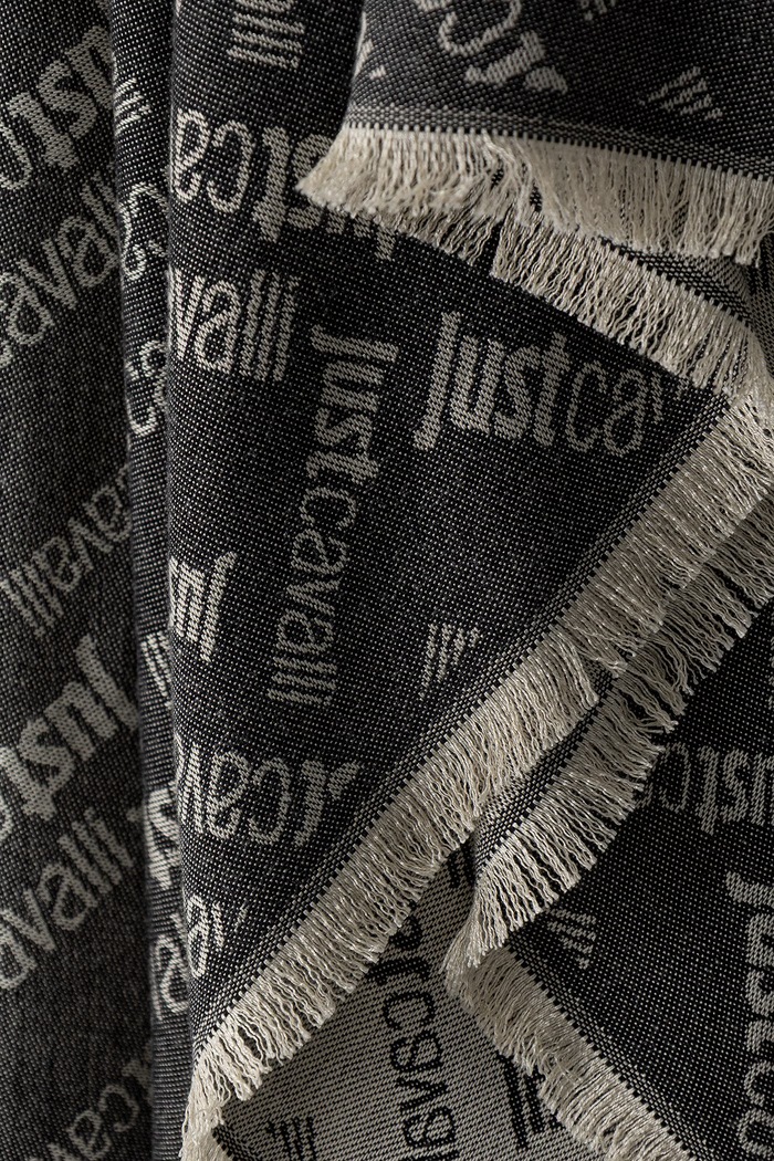 Just Cavalli Szal damski z wiskozy 81QA2H03.ZG449 zielony AW26