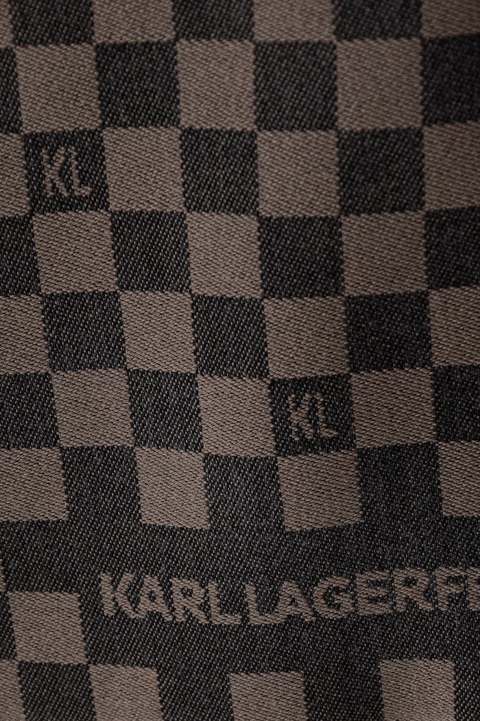 Karl Lagerfeld κασκόλ ανδρικό με μαλλί 564131.805001 καφέ AW26