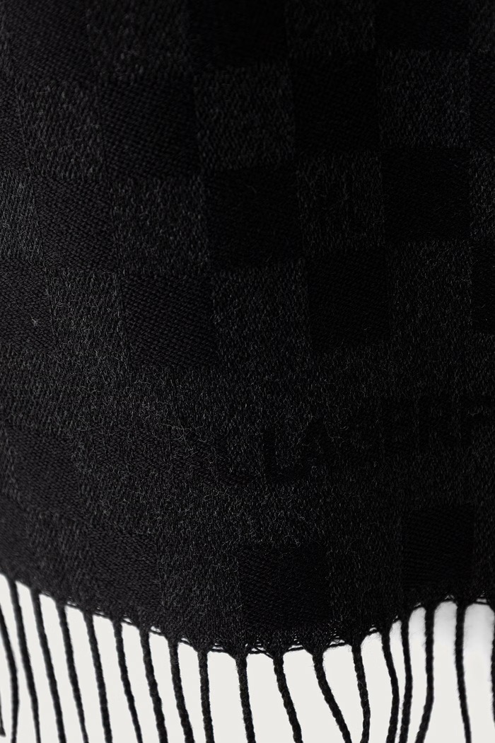 Karl Lagerfeld šála pánská s vlnou 564131.805001 černá AW26