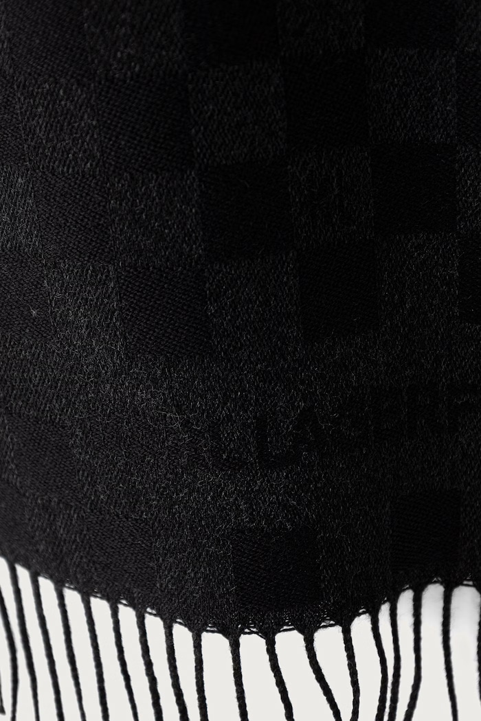 Karl Lagerfeld šála pánská s vlnou 564131.805001 černá AW26