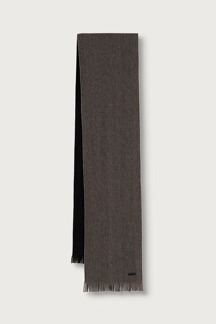Аксесоари BOSS Шапка и шал мъжки с вълна Fortuno_SET 50569472 черен