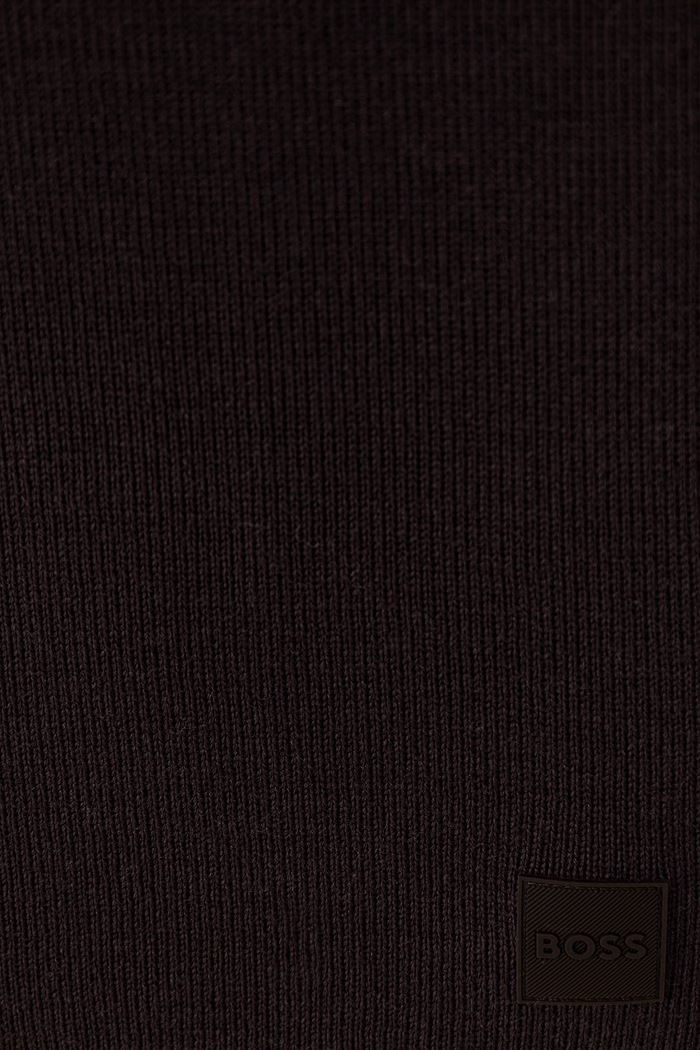 Akcesoria BOSS Orange Szalik męski z wełną Foxon_Scarf 50569492 brązowy