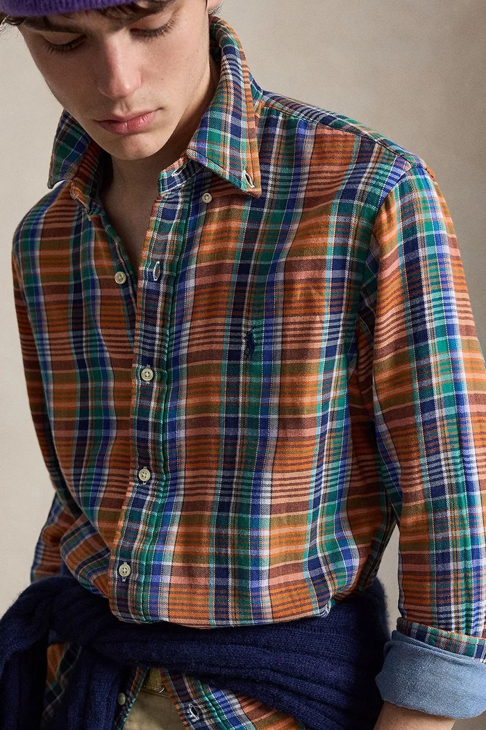 Męskie bawełniane Polo Ralph Lauren 710B30144 multicolor