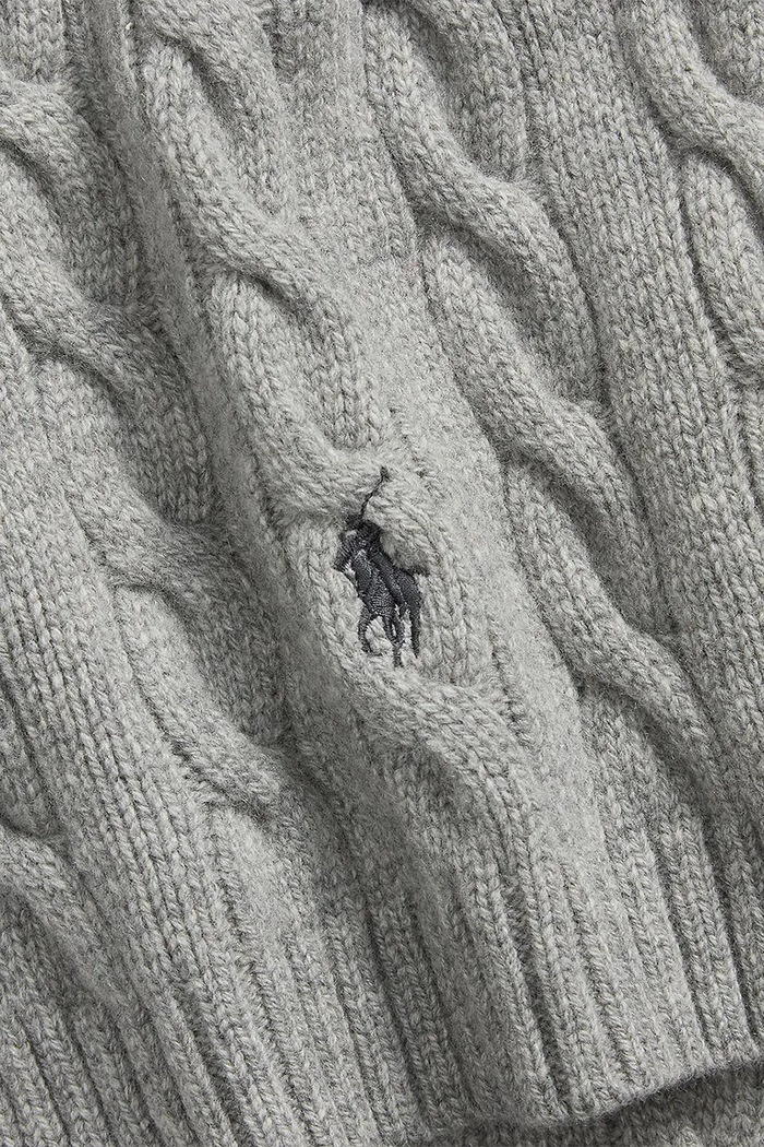 Polo Ralph Lauren Szalik męski wełniany 710B23669 szary AW26