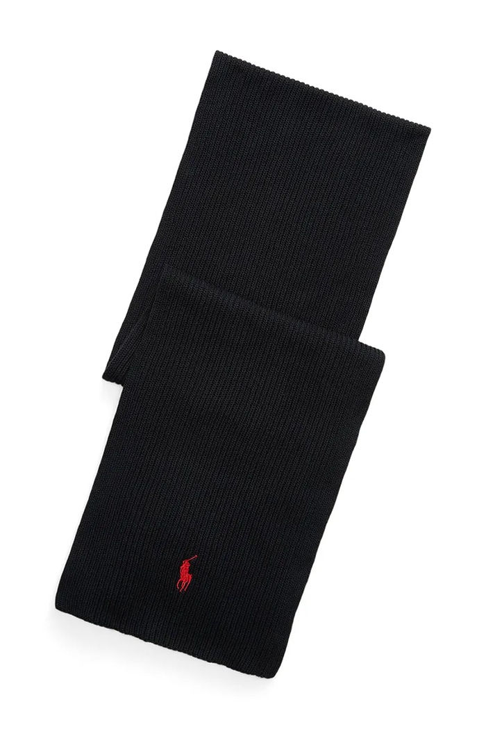 Polo Ralph Lauren szalik męski bawełniany czarny 710981757