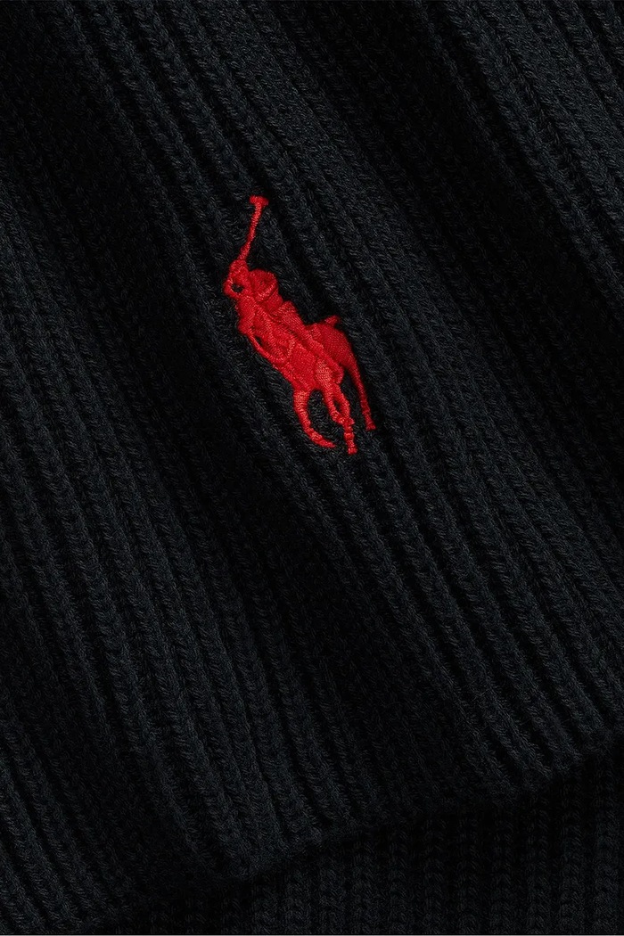 Polo Ralph Lauren szalik męski bawełniany 710981757 czarny AW26