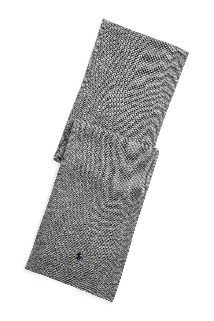 Polo Ralph Lauren Szalik męski wełniany szary 710886136