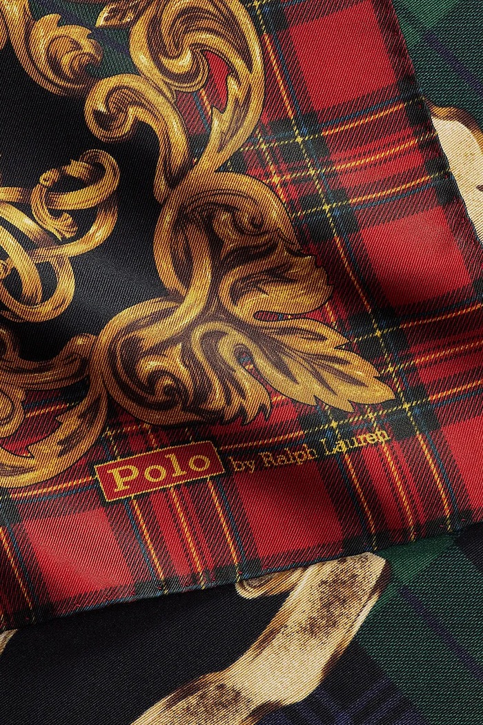 Akcesoria Polo Ralph Lauren Apaszka damska jedwabna 712B26916 multicolor