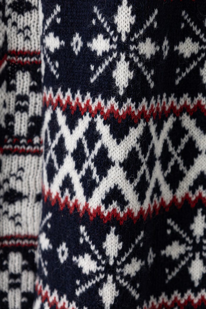 Doplňky Tommy Hilfiger Šála pánská s vlnou AM0AM14862 námořnická modř