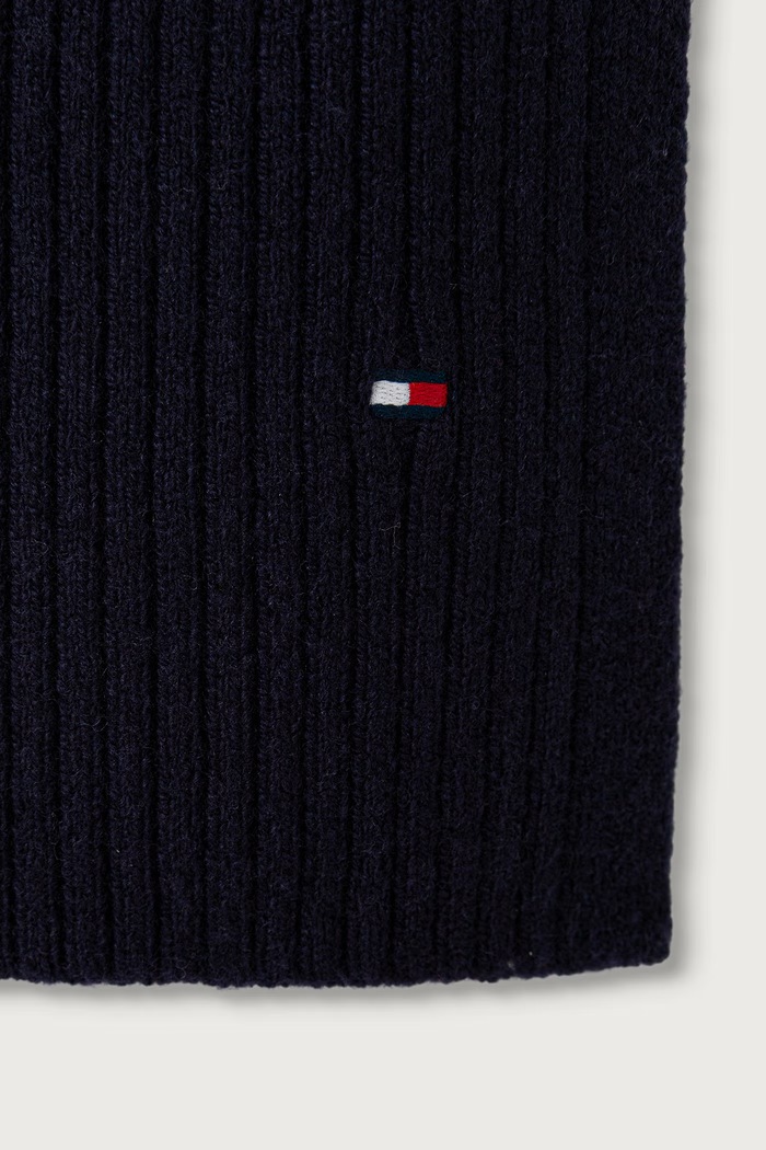 Tommy Hilfiger Šála pánská s vlnou AM0AM14861 námořnická modř AW26