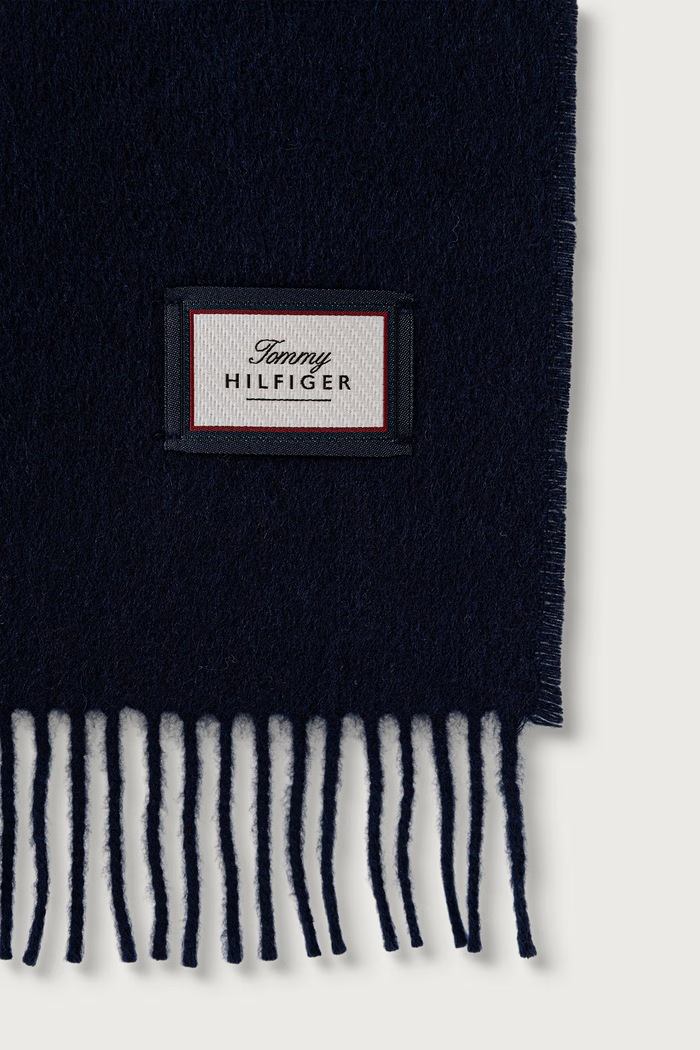 Tommy Hilfiger Šála pánská vlněná AM0AM14768 námořnická modř AW26
