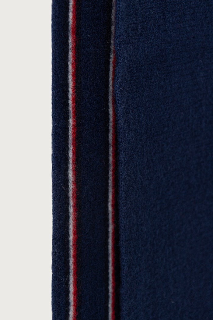 Αξεσουάρ Tommy Hilfiger Κασκόλ ανδρικό μάλλινο AM0AM14707 σκούρο μπλε