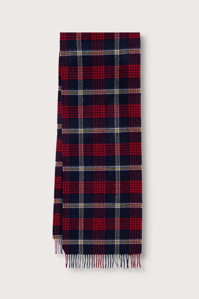 Tommy Hilfiger Szalik męski wełniany bordowy AM0AM14577