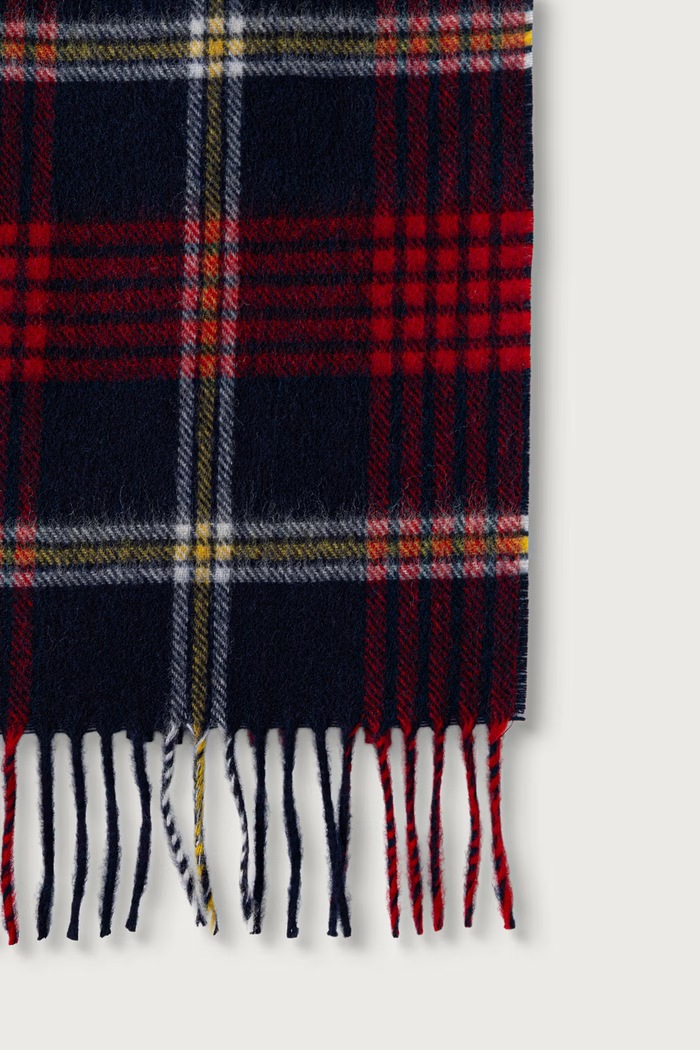 Tommy Hilfiger Szalik męski wełniany AM0AM14577 bordowy AW26