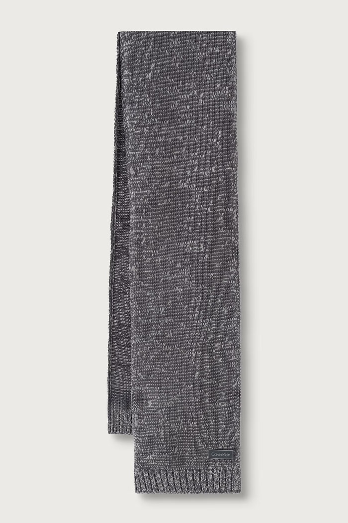 Calvin Klein Šála pánská s bavlnou šedá LV04D8113G