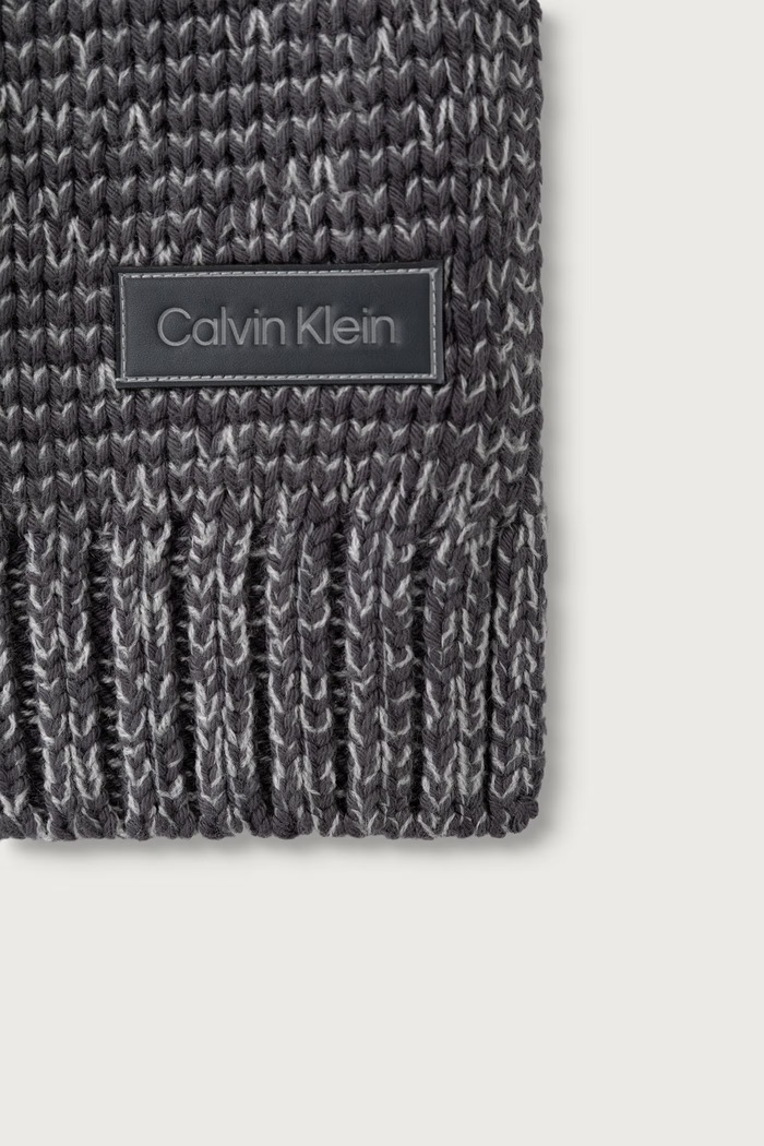 Doplňky Calvin Klein Šála pánská s bavlnou LV04D8113G šedá