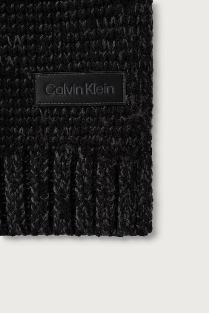 Doplňky Calvin Klein Šála pánská s bavlnou LV04D8113G černá