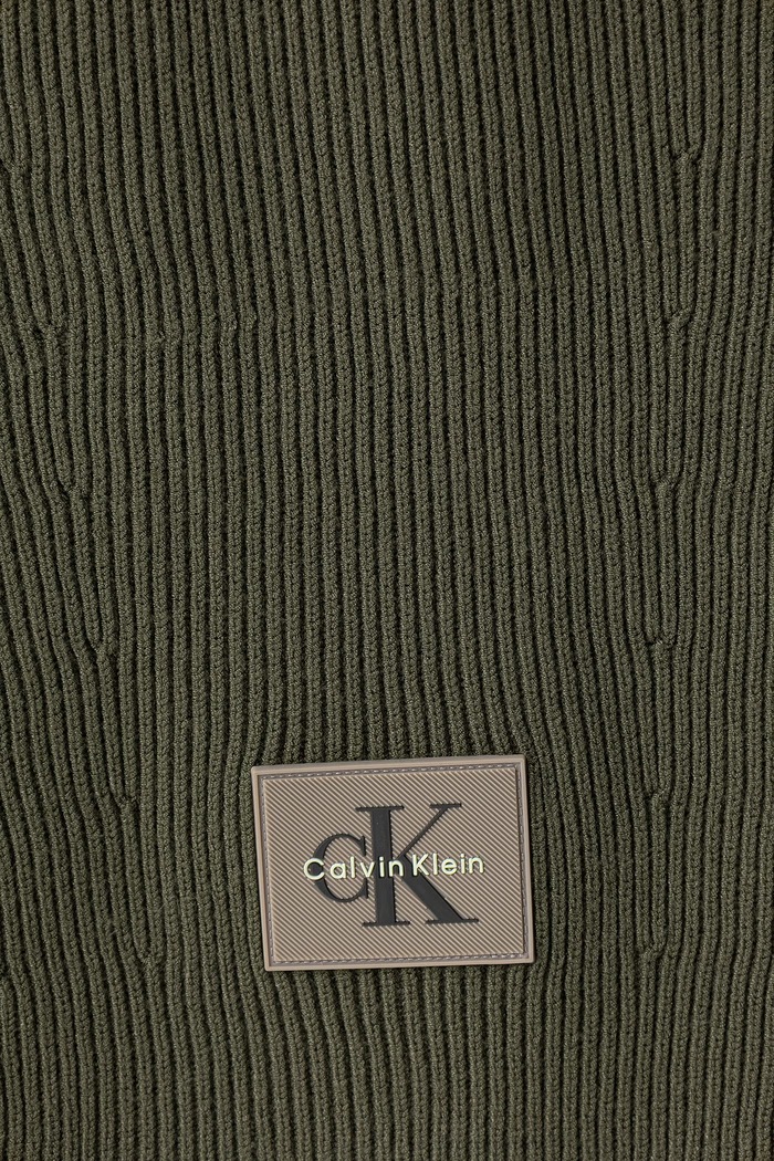 Calvin Klein Šálik pánsky s viskózou LV04D8097G zelená AW26