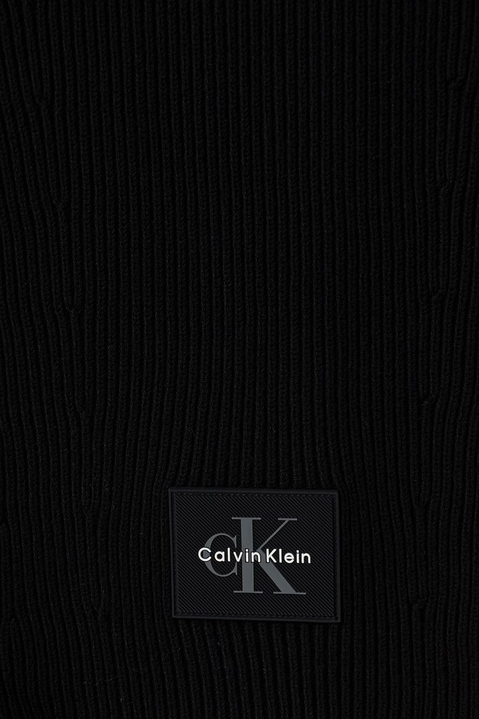 Calvin Klein Šálik pánsky s viskózou LV04D8097G čierna AW26