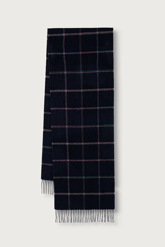 Paul Smith Szalik męski wełniany granatowy M1A.150K.W237