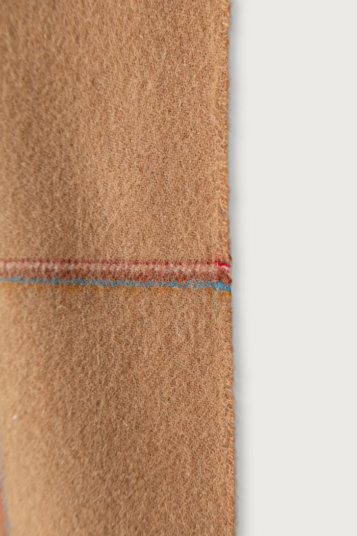 Paul Smith Szalik męski wełniany M1A.150K.W237 brązowy AW26
