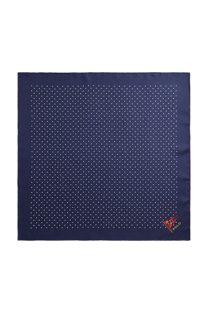 Polo Ralph Lauren apaszka męska jedwabna 712B18792 granatowy AW26