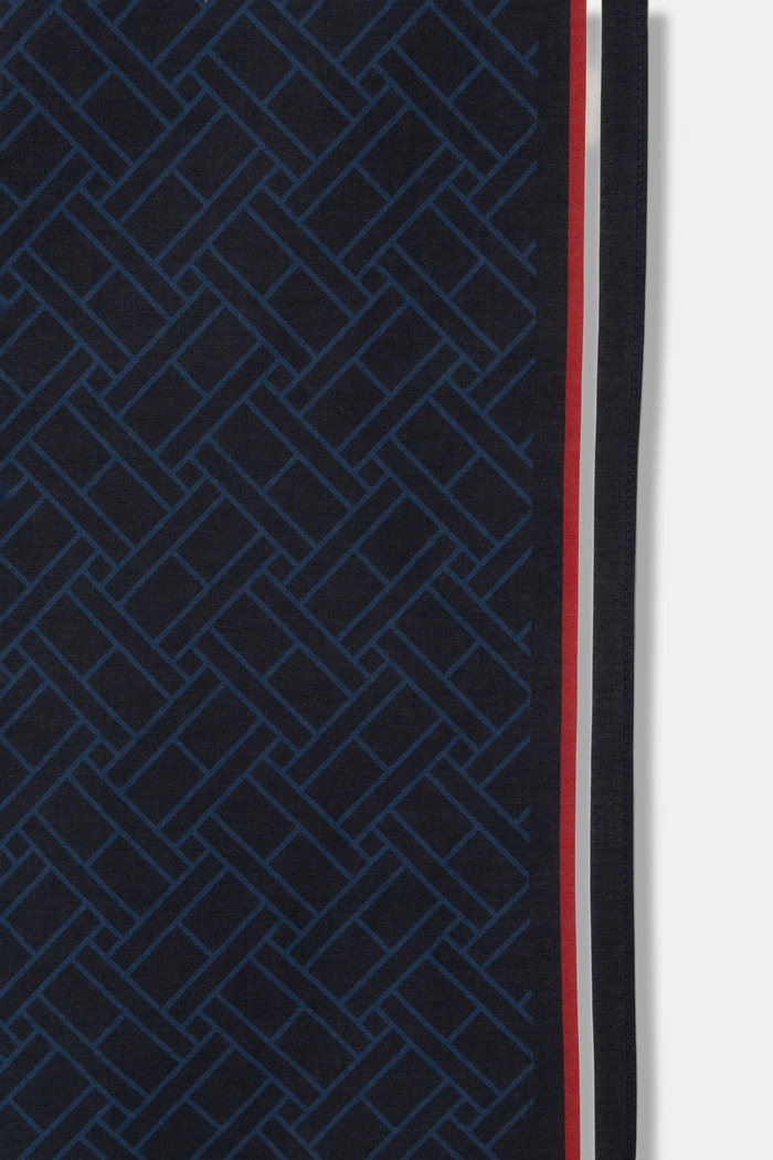 Tommy Hilfiger šatka pánska bavlnená AM0AM14480 tmavomodrá AW26