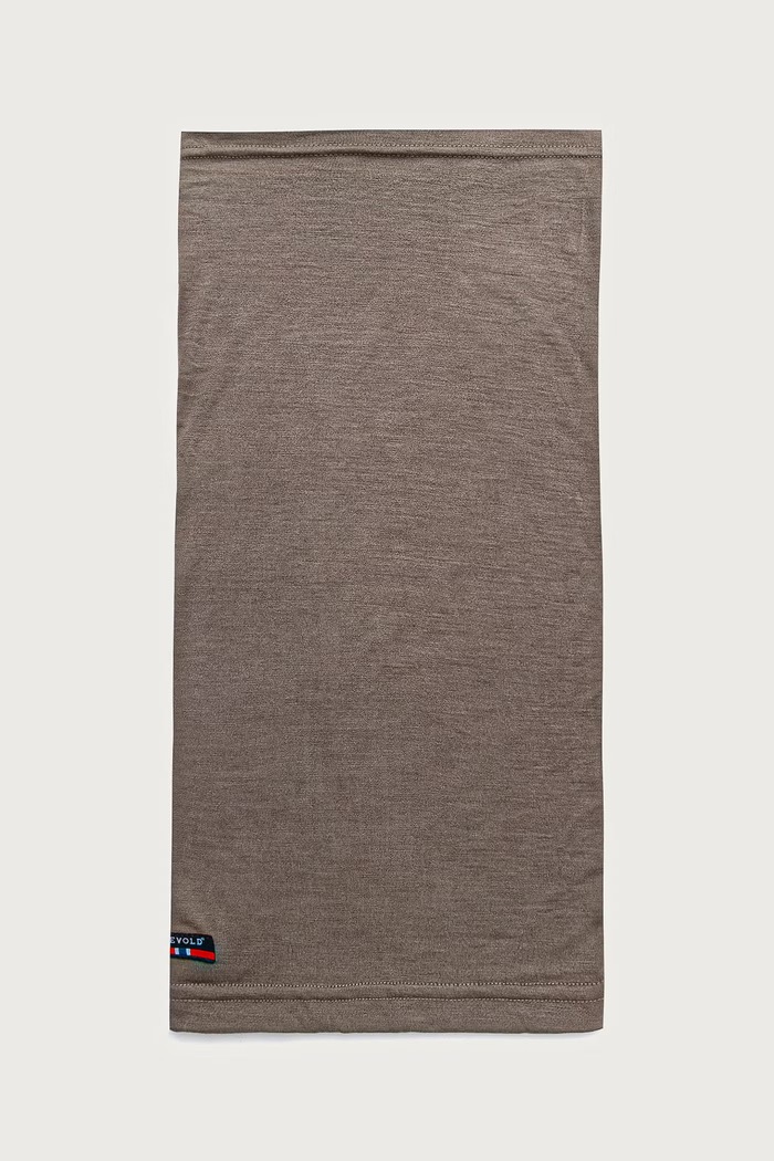 Devold Komin z wełny merino Breeze Merino brązowy PDGO.180.840.A
