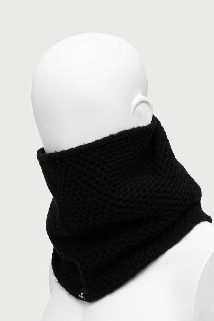 Akcesoria Eisbar Komin z wełną merino Fenna Loop E31002 czarny