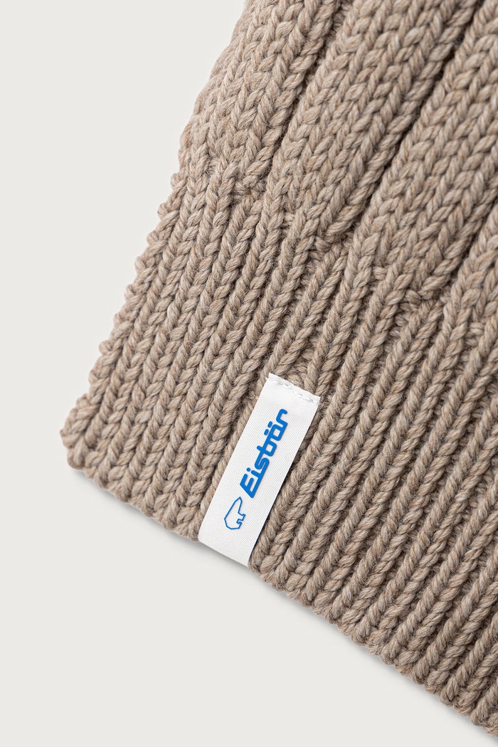 Eisbar Szalik z wełną merino Ayo Scarf E31075 brązowy AW26