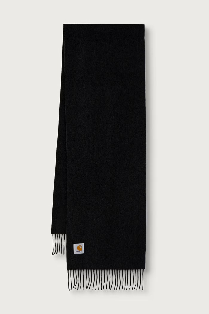 Carhartt WIP Clan szalik wełniany czarny I013507.3T6XX