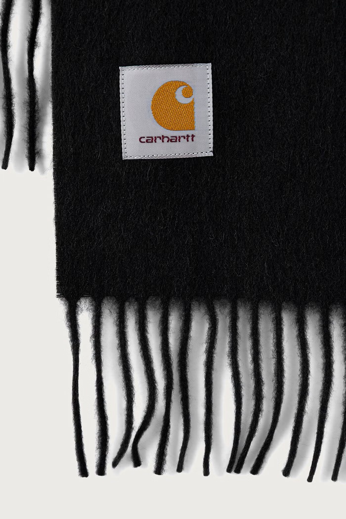 Carhartt WIP Clan szalik wełniany I013507.3T6XX czarny AW26