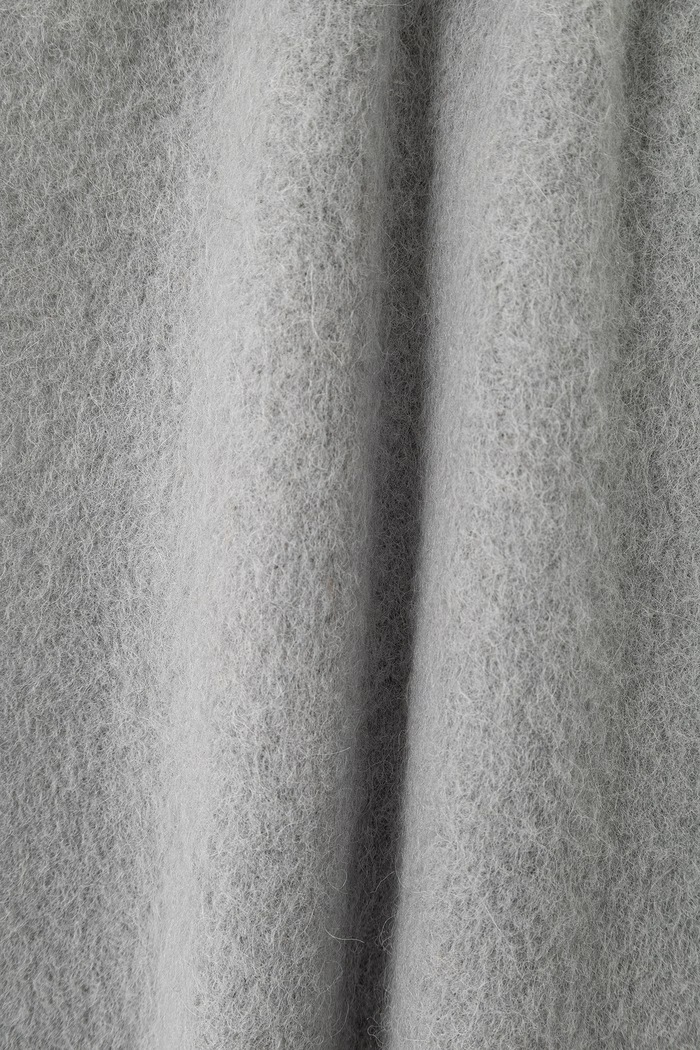 Akcesoria Maison Kitsuné Alpaca szalik z wełną alpaki MRUAT09WA0022 szary
