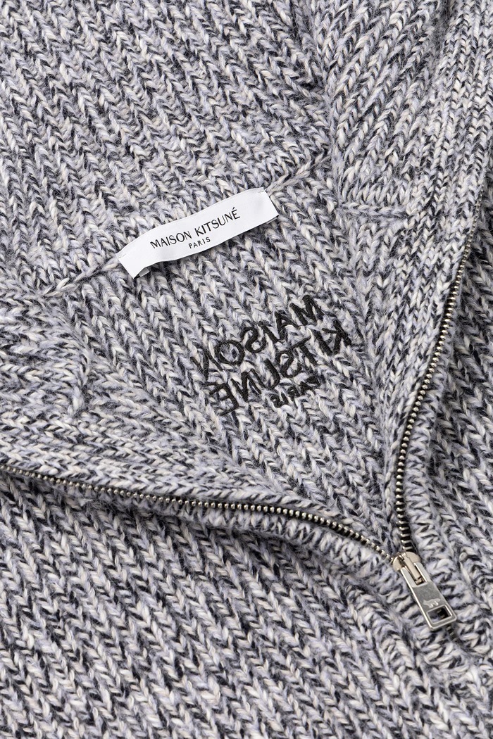 Maison Kitsuné Komin z wełną MRUAT03KT1218 szary AW26