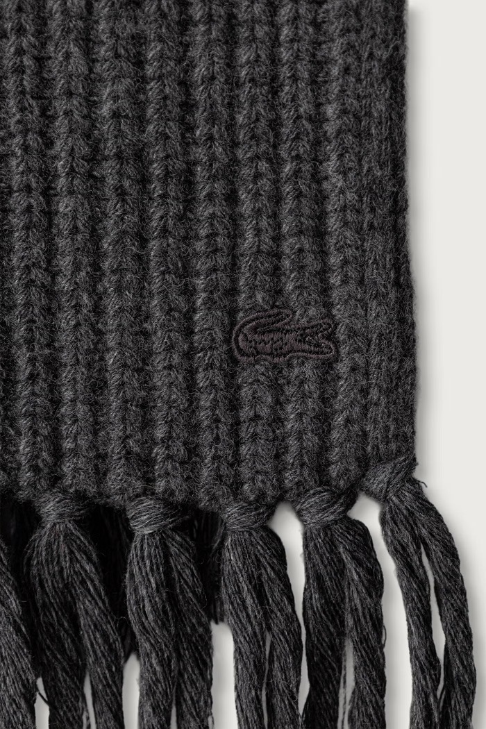Lacoste Szalik wełniany RE4171 szary AW26