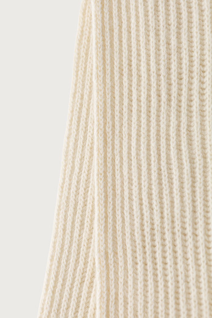 MM6 Maison Margiela szalik z dodatkiem wełny S52TE0061.M13285 beżowy AW26