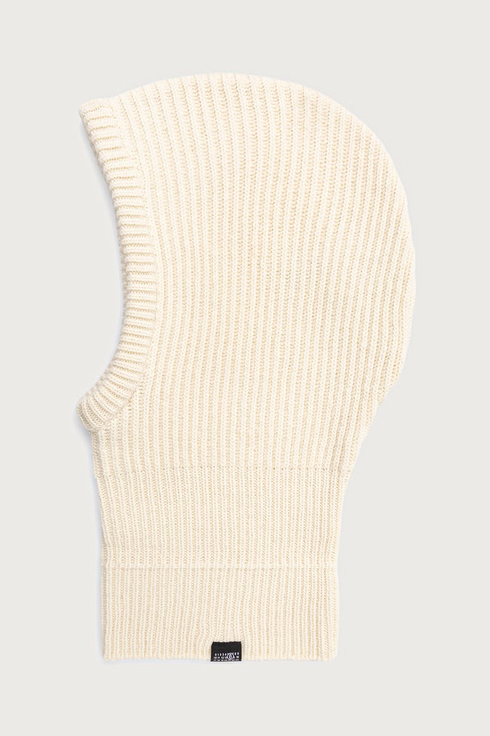 MM6 Maison Margiela Kominiarka z wełną beżowy S52TB0017.M13285
