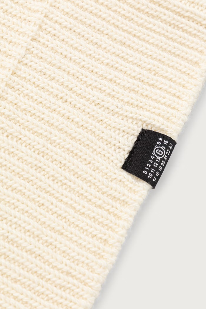 Akcesoria MM6 Maison Margiela Kominiarka z wełną S52TB0017.M13285 beżowy