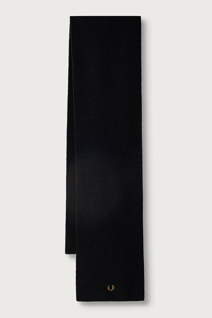 Fred Perry Szalik wełniany czarny C3307.102