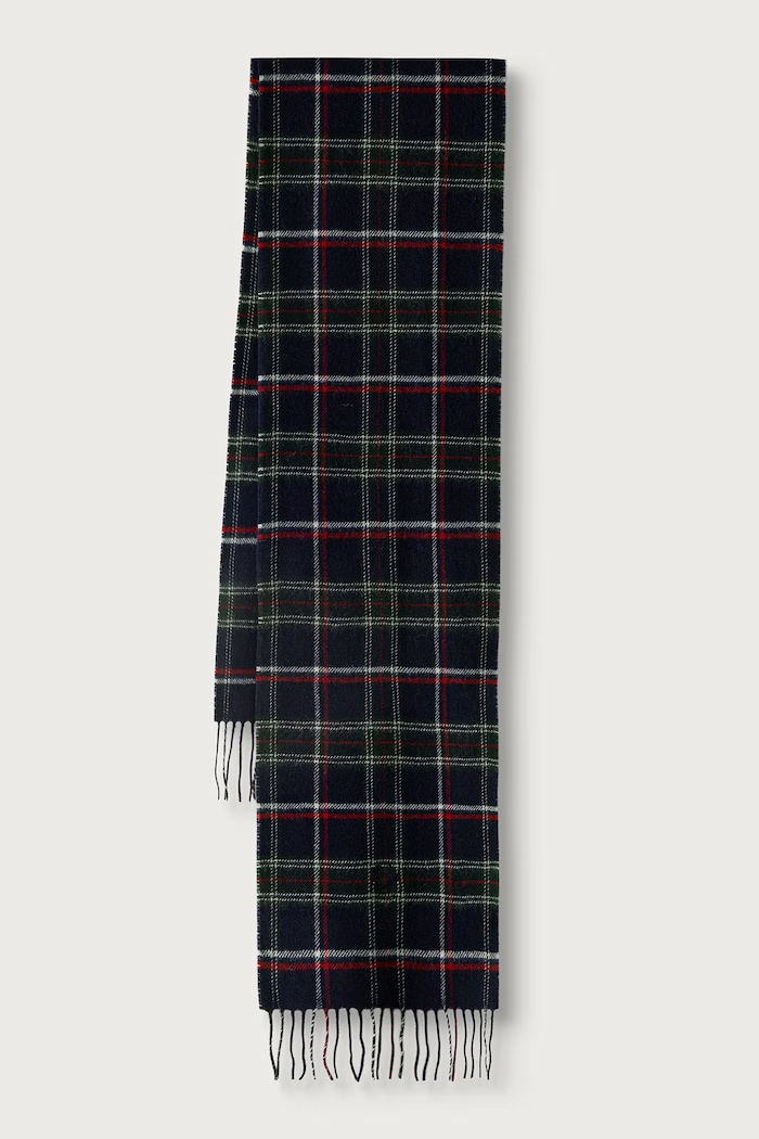 Fred Perry Szalik wełniany granatowy C3337.Z89