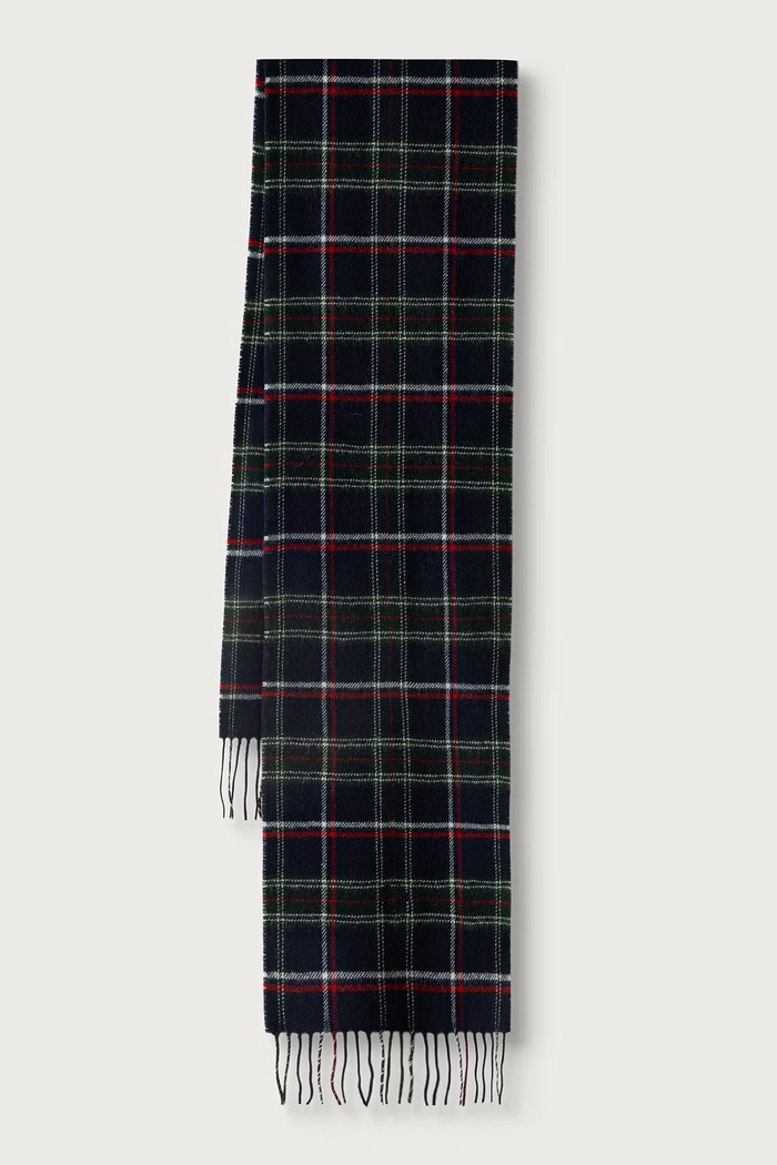 Fred Perry Szalik wełniany granatowy C3337.Z89