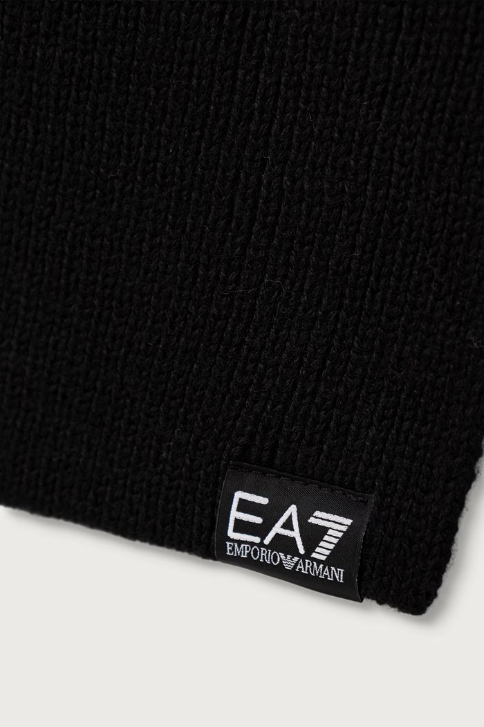 EA7 Emporio Armani Szalik z wełną AF29587.7X000311 czarny AW26