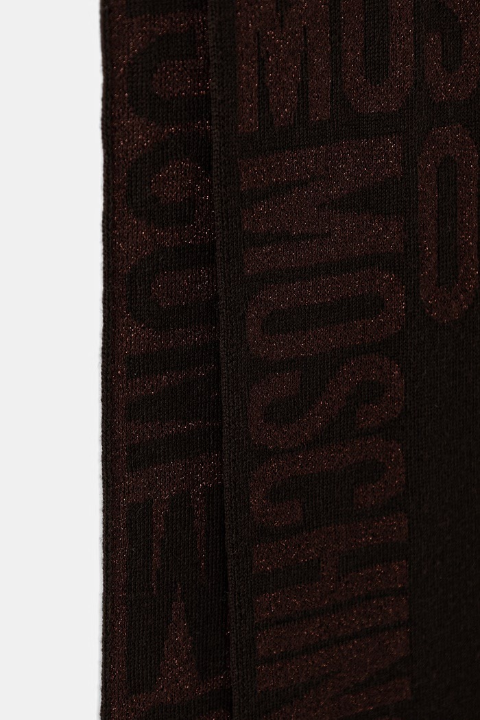 Akcesoria Moschino szalik z wełną M3476.30623 brązowy